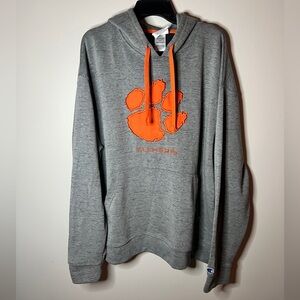 Clemson Tigers 2XL grey and orange hoodie
